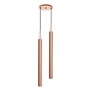 Pendente Tubo Duplo Alumínio Cobre P/ LED MR11 GU10 ST1697