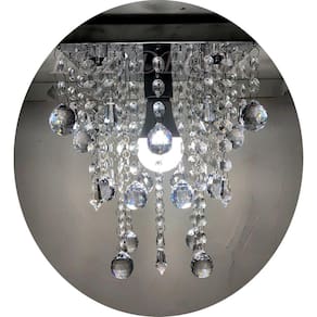 Lustre Moderno De Acrílico Já Vai Montado Com Lâmpada BF
