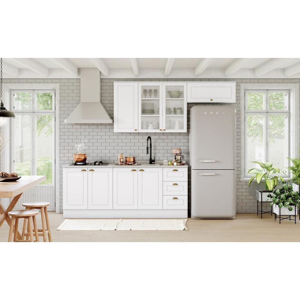 Cozinha Modulada Americana com 5 Peças Branco HP - Henn