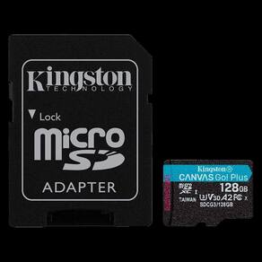 Cartao de Memoria Micro SD Kingston U3 128GB / 170MBS / Canvas Go - (SDCG3/128GB)