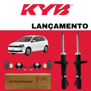 Par Amortecedor Volkswagen Polo 2002 A 2015 Dianteiro Kayaba Klassic + Kit Batente