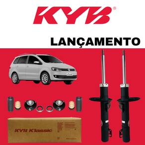 Par Amortecedor Klassic Kayaba Dianteiro Volkswagen Spacefox 2010 + Kit Batente