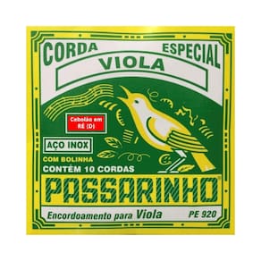 Encordoamento Viola Caipira Passarinho PE-920 - Cebolão em RÉ