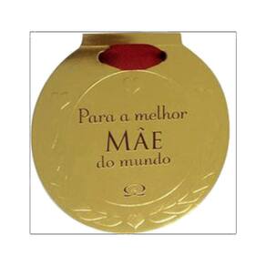 Para A Melhor Mae Do Mundo - Formato De Medalha