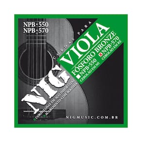 Encordoamento Viola Caipira NIG NPB-570 - Cebolão em RÉ