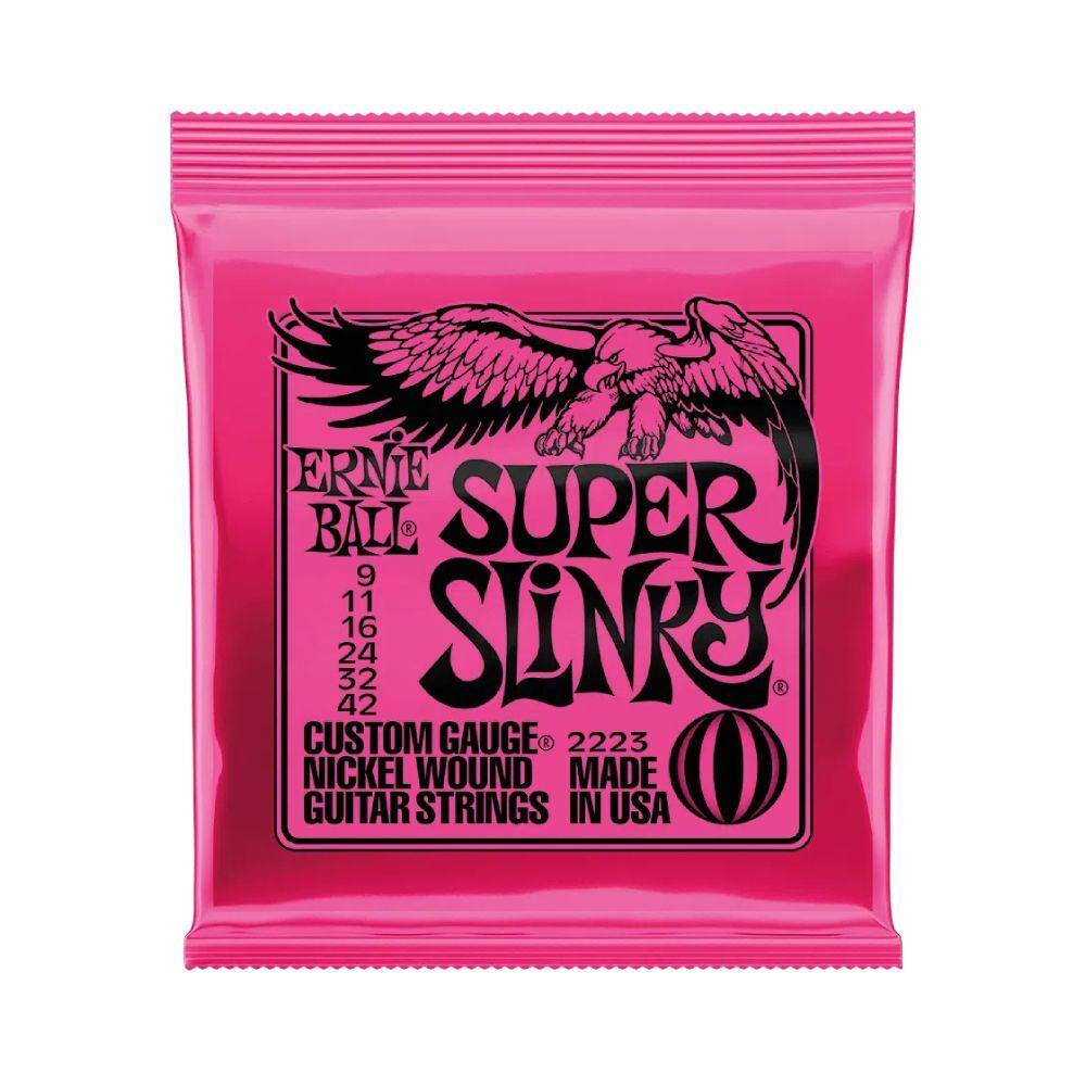 Encordoamento Guitarra Ernie Ball 0.09 Super Slinky P02223 - 12858