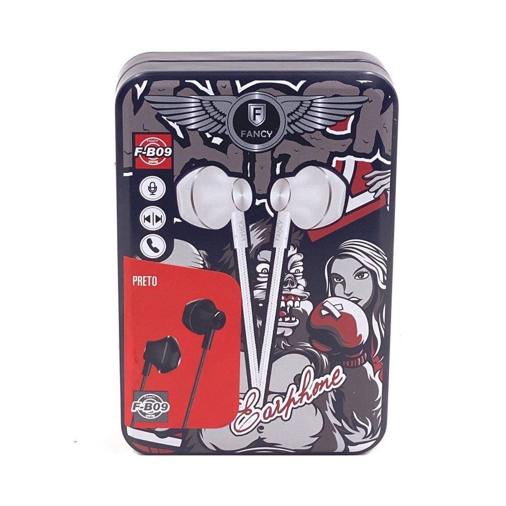Fone De Ouvido com fio Earphone Fancy F-B09