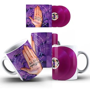 Caneca em Cerâmica Do Disco Da Cantora Alanis Morissette