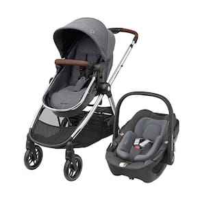 Carrinho Travel System Anna Luxe Maxi-Cosi Trio Isofix 360 com Base - Twillic Grey