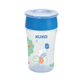 Copo 360 Kuka Antivazamento 200Ml Azul Animais
