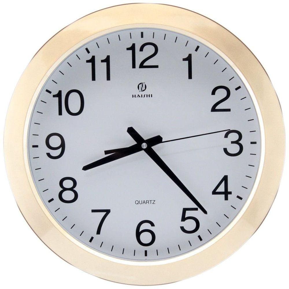 Relógio De Parede Haishi Decorativo Oriental Quartz