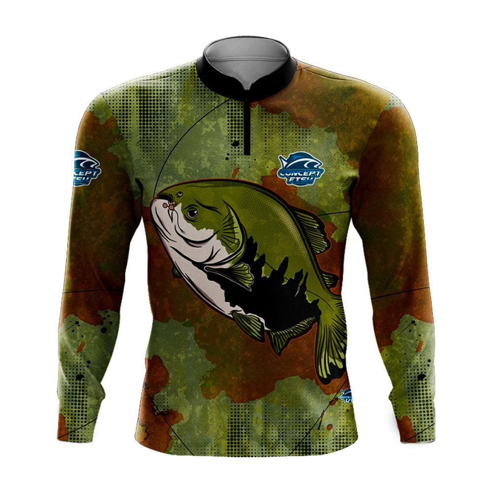 Camiseta de Pesca Concept Fish com Proteção UV do Infantil ao Adulto X3 Tambaqui