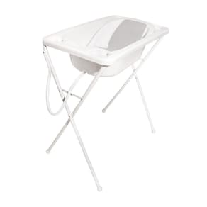 Banheira com suporte Acqua Trio Galzerano com segura bebê
