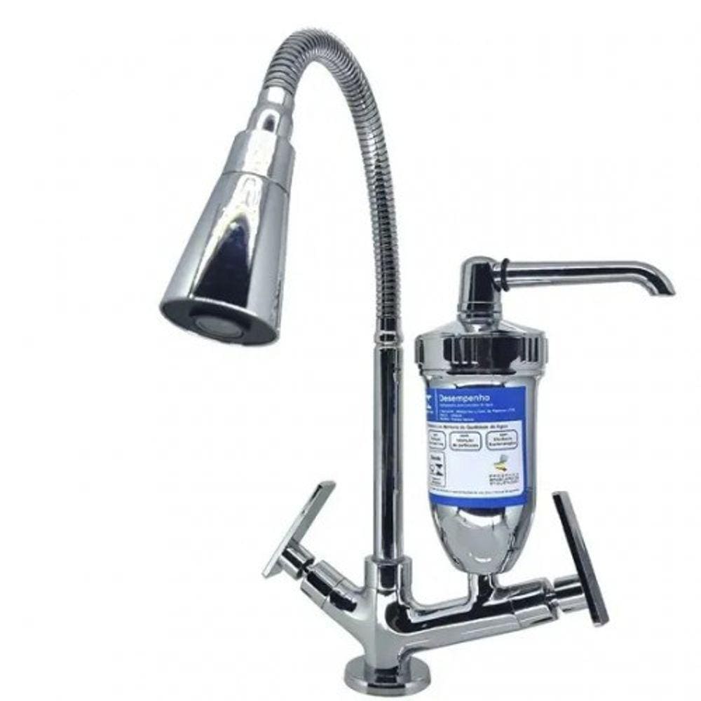 Torneira Superluxo Cromado Com Filtro C29 Mesa