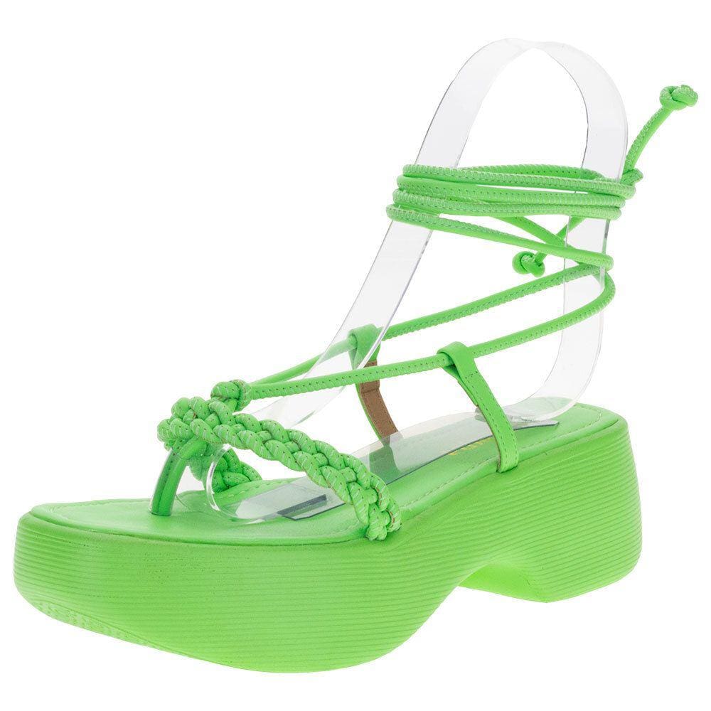 Sandália Feminina Salto Grosso Via Scarpa - 155716085
