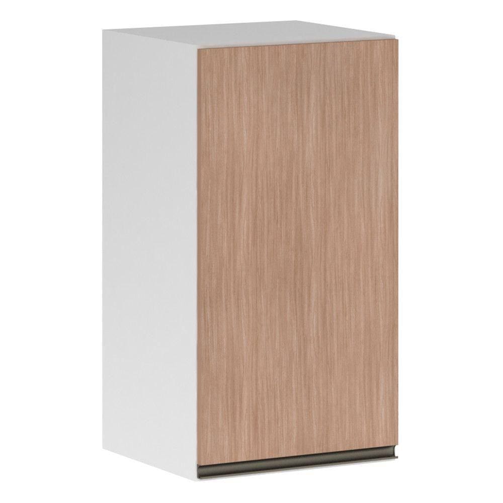 Armário Perola 40 Cm 1 Porta Luciane Branco Polar C/Cumaru