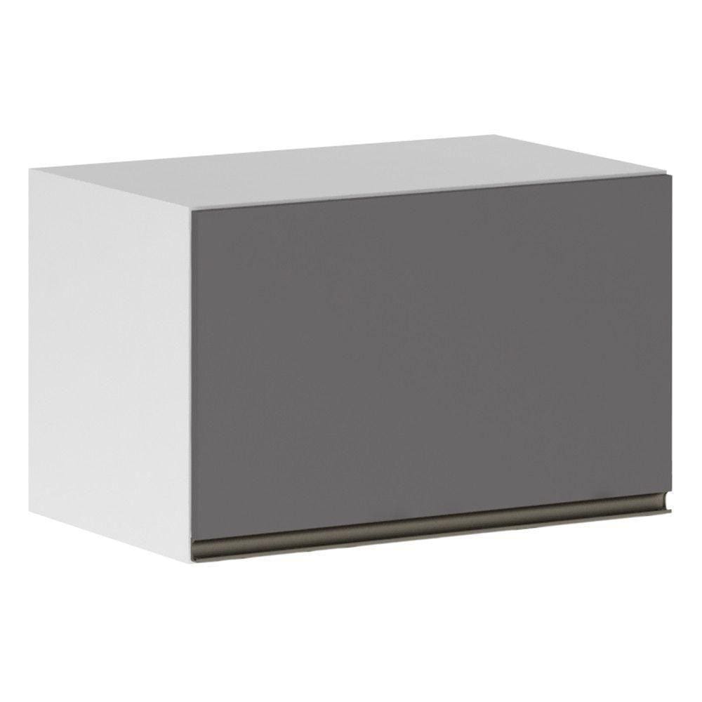 Armário Basculante 60cm 1 Porta Branco Polar C/Cinza Puro