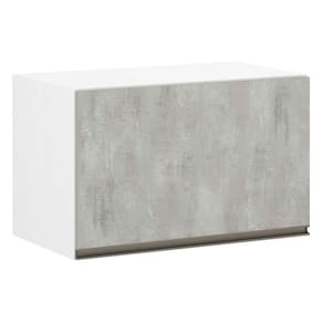 Armário Basculante 60cm 1 Porta Branco Polar C/Concreto