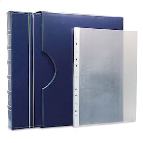 Álbum de Luxo Azul 10 Folhas PP para 10 Cédulas 3BZN G