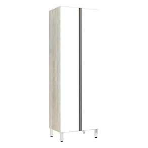 Paneleiro 70Cm Duplo Luci Legno Crema Com Branco Polar