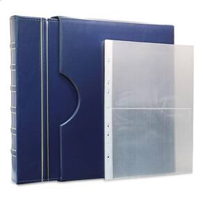 Álbum de Luxo Azul 10 Folhas PP para 20 Cédulas 3BZN G