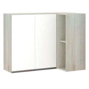 Armário Canto Reto Conjugado 2 Portas C/Nicho Legno Crema