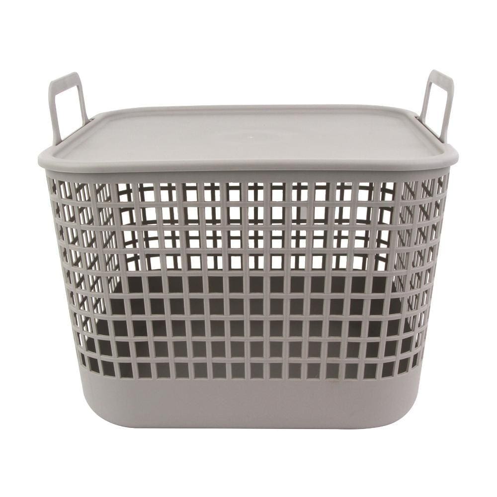 Caixa Organizadora com Tampa 35cm Cinza - A\CASA