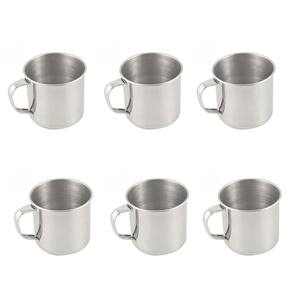 6un Caneca copo alumínio café chá 300ml xícara cozinha