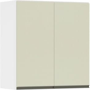 Armário Perola 70cm 2 Portas Branco Polar C/Kashmir