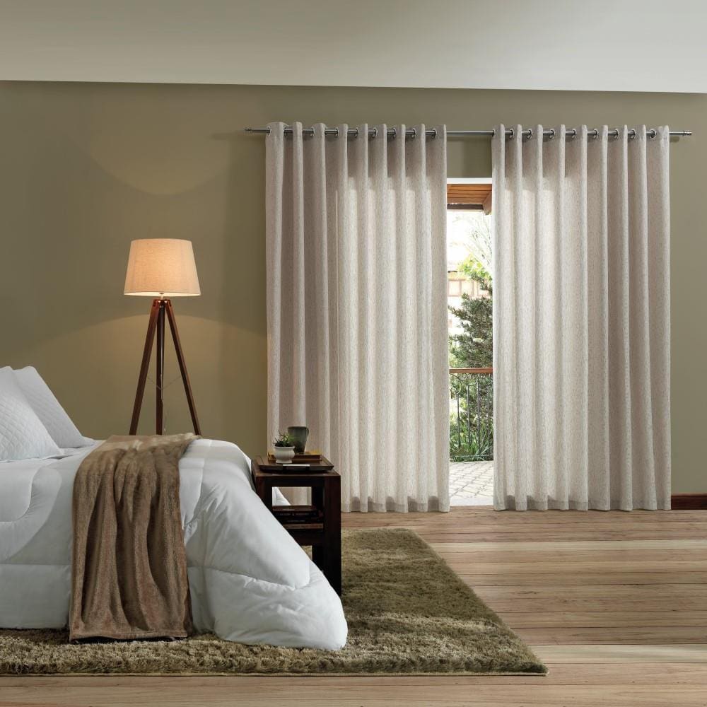 Cortina Para Sala Quarto Corta Luz Linho 5,40m x 2,50m