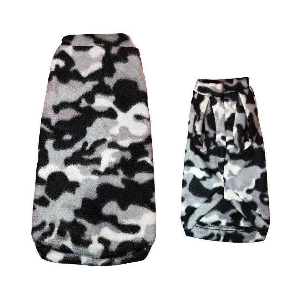 Roupa De Frio Para Cães - Suéter Camuflado Gg