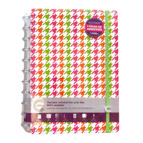 Caderno discos New York Médio Caderno Inteligente
