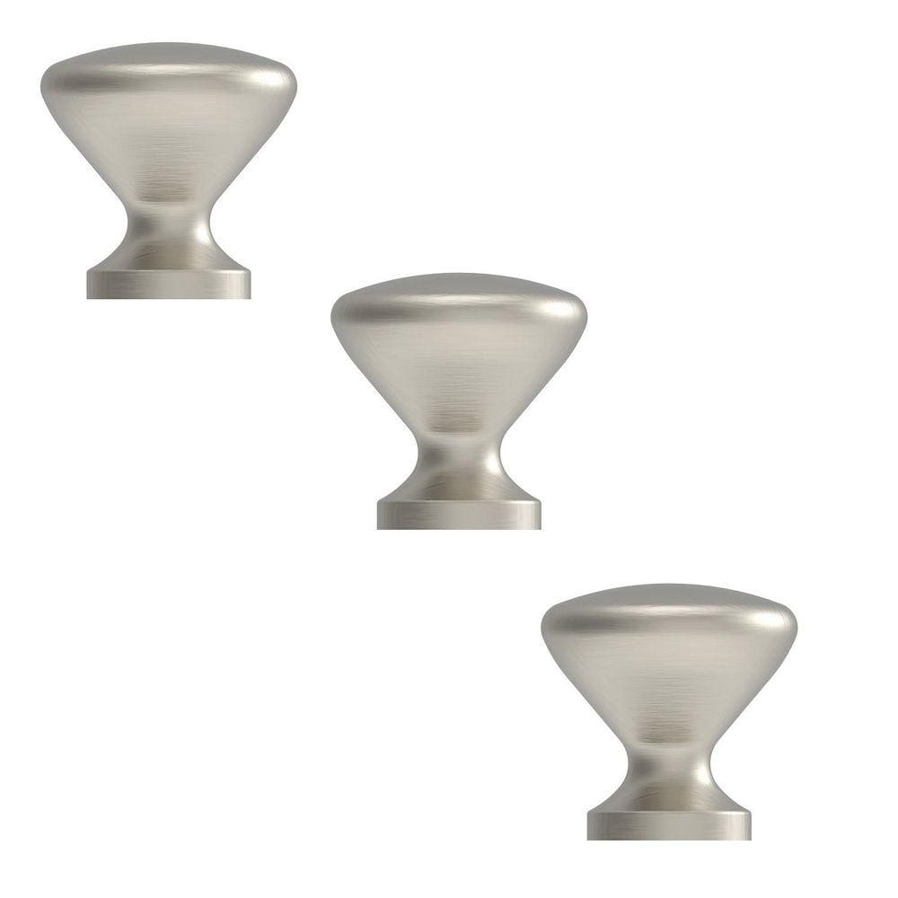 Kit 3 Puxador Cup Zen Niquel Escovado Com Verniz Zp5238.916