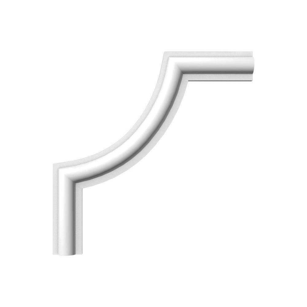 Canto Decorativo Para Boiserie Bi20 em Poliestireno HomEstar Branco