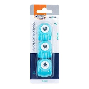 Furador De Papel Nature 10Mm Com 3 Peças - Brw