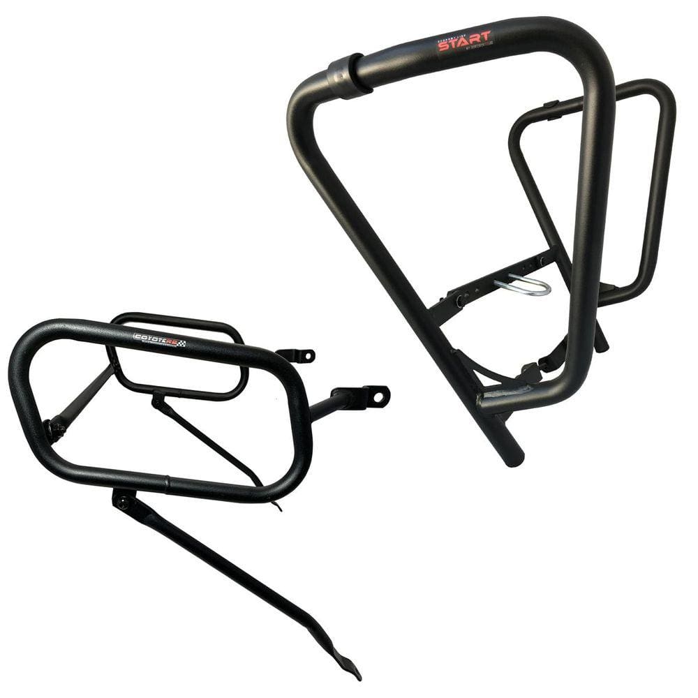 Kit Protetor de Motor e Carenagem START + Protetor Traseiro / Apoio P/ Bolsas Modelo Coyote - CG 160 Titan - Honda