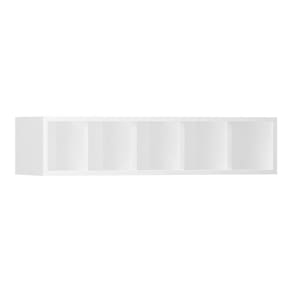 Nicho Garrafeiro Horizontal 80cm 5 Garrafas Pérola Branco