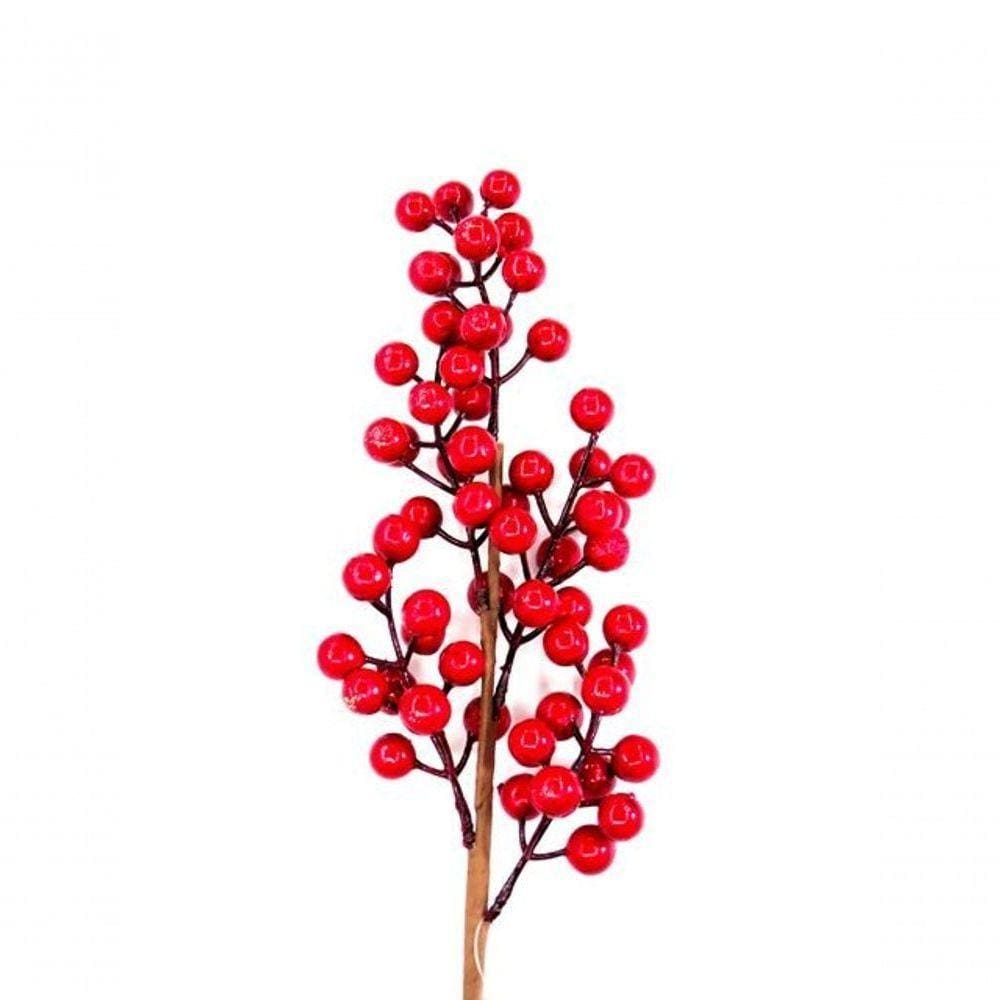 Galho Berry Vermelho 45Cm - En662