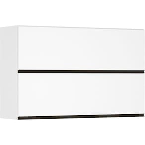 Armário Perola Basculante Duplo 120cm 2 Portas Branco Polar