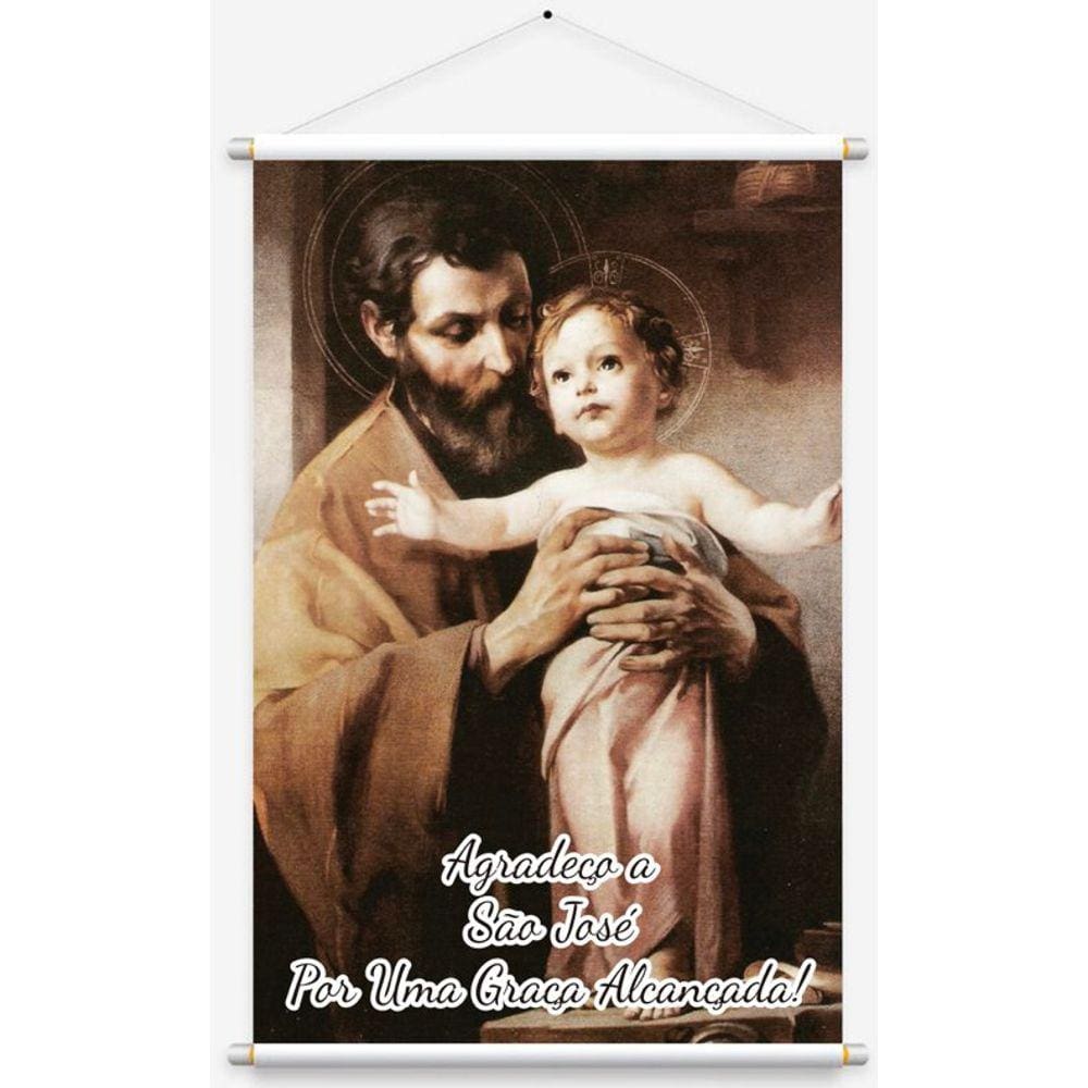 Banner São José Graça Alcançada - 40x60 cm