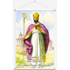 Banner São Cipriano Graça Alcançada - 40x60 cm