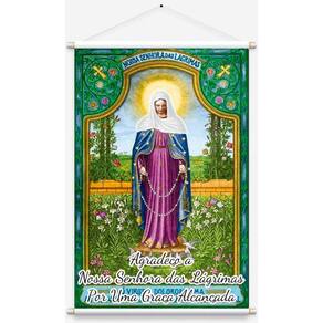 Banner N. Sra. das Lágrimas Graça Alcançada - 40x60 cm