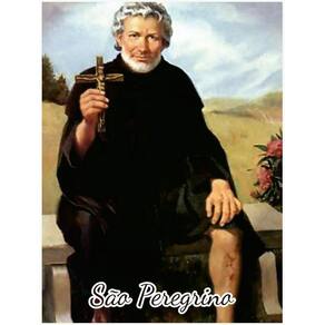Quadro São Peregrino MDF s/ Moldura (p/ Pendurar) - 30x40 cm