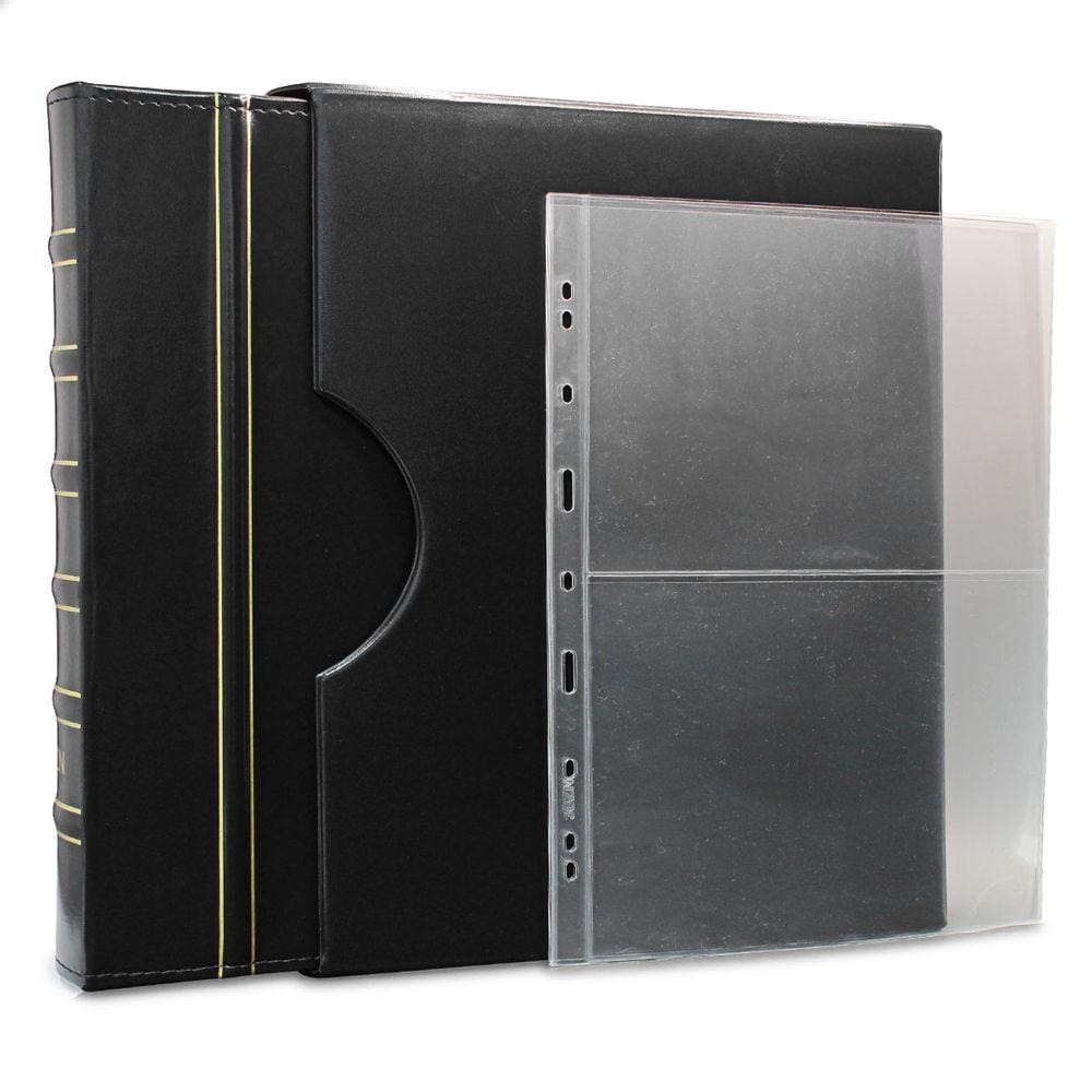 Álbum de Luxo Preto 10 Folhas para 20 Cédulas 3BZN G