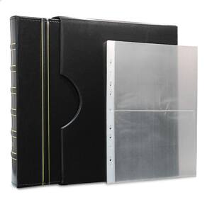 Álbum de Luxo Preto 10 Folhas PP para 20 Cédulas 3BZN G