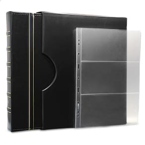 Álbum de Luxo Preto 50 Folhas para 150 Cédulas 3BZN G