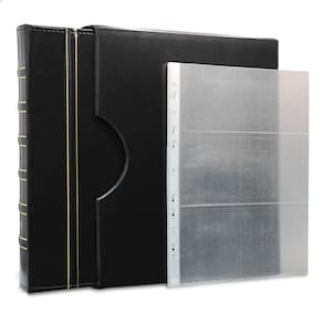 Álbum de Luxo Preto 40 Folhas PP para 120 Cédulas 3BZN G