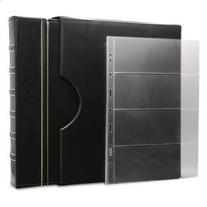 Álbum de Luxo Preto 40 Folhas para 160 Cédulas 3BZN G