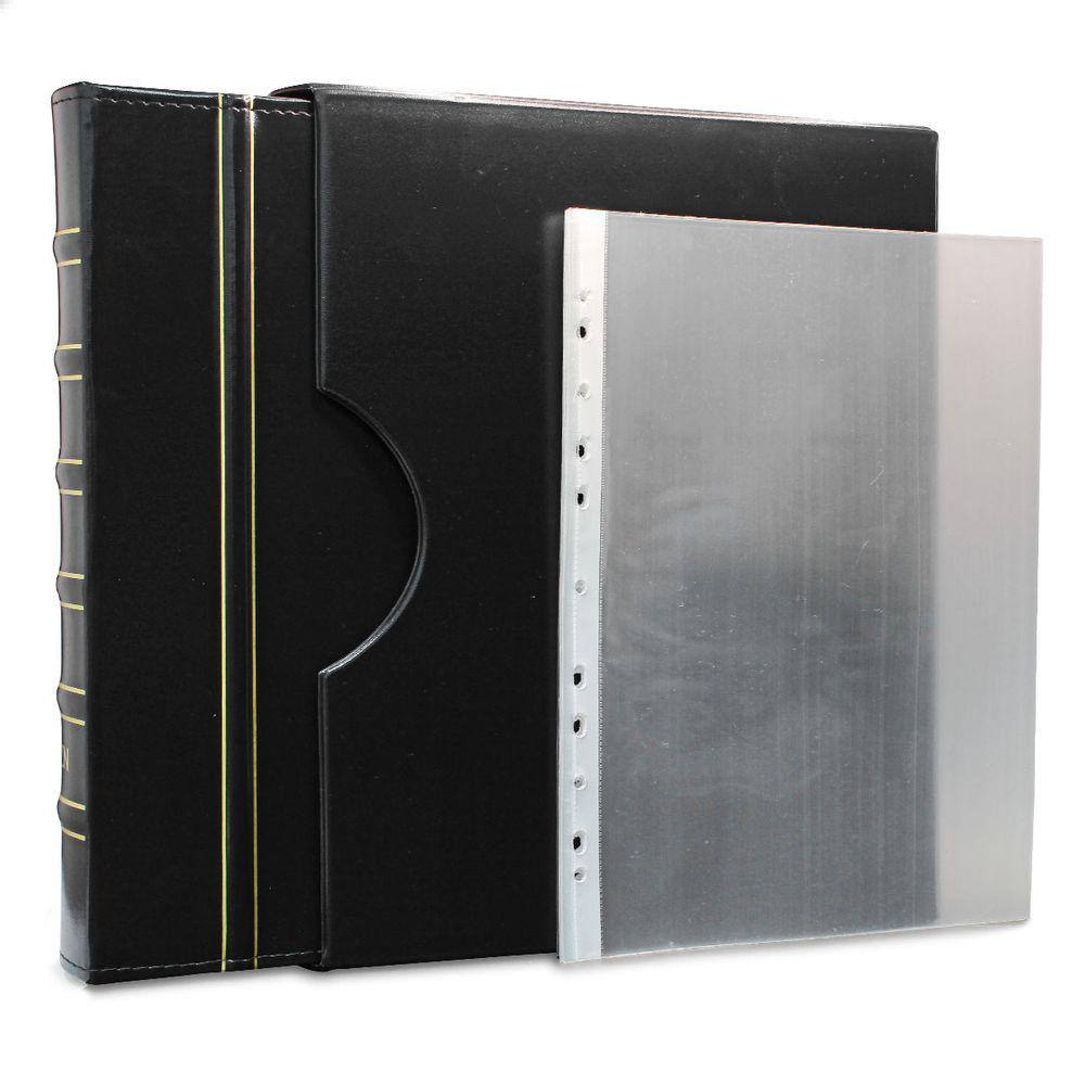 Álbum de Luxo Preto 10 Folhas PP para 10 Cédulas 3BZN G