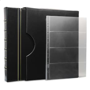 Álbum de Luxo Preto 50 Folhas para 200 Cédulas 3BZN G